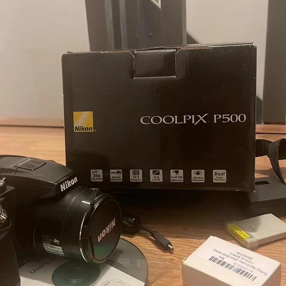 Nikon Coolpix P500 camera. Excellent condition, everything works.